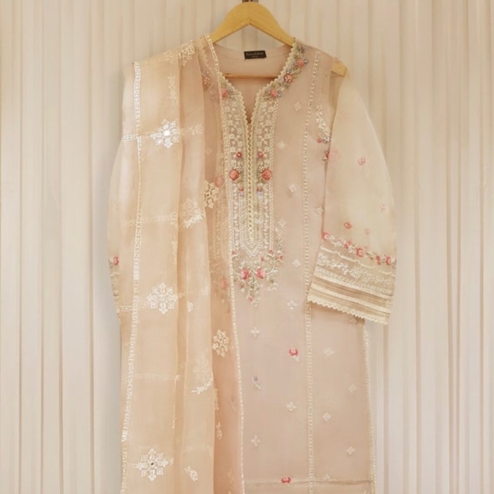 Original Agha Noor organza  dress. Size medium